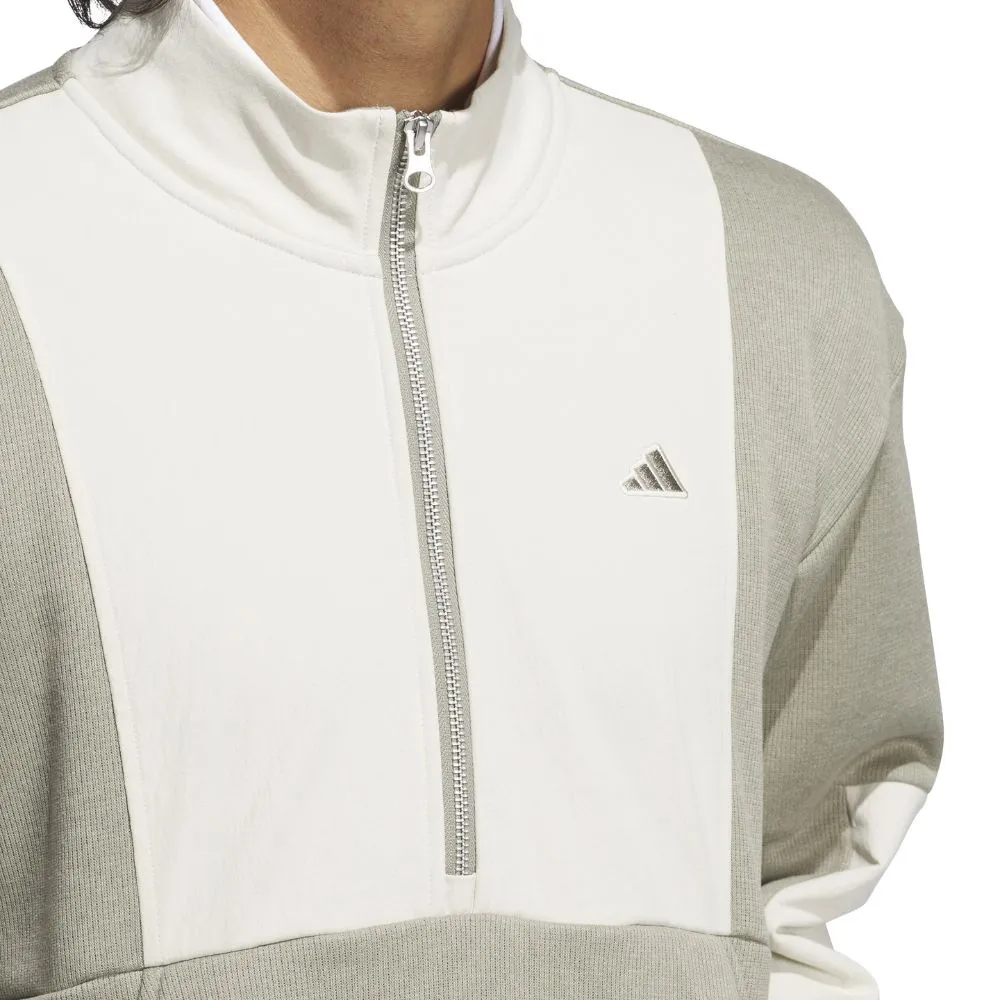 adidas Go-To DWR Mens Hybrid 1/2 Zip Golf Pullover Top 2024 - IL0575