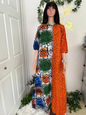 Ankara long Kaftan dress