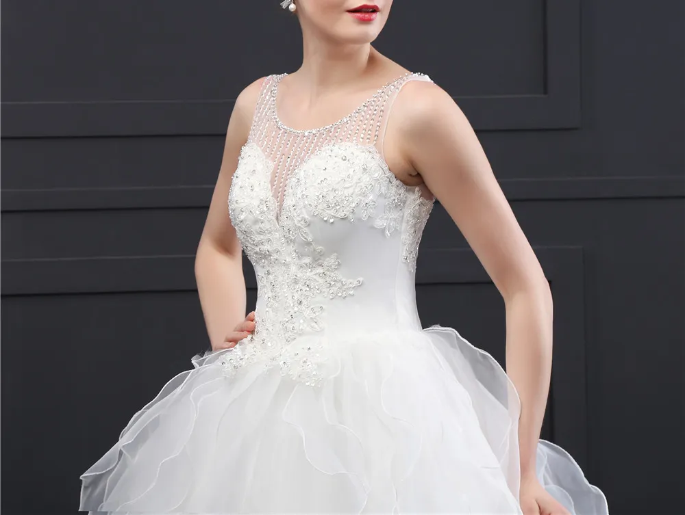 Ball Gown Wedding Dress with Corset Lace Up Back at Bling Brides Bouquet