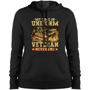 Being A Veteran Ladies' Pullover Hooded Sweatshirt