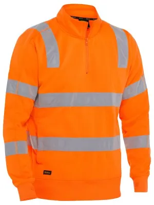 Bisley Taped Hi Vis 1/4 Zip Pullover (BK6814T)