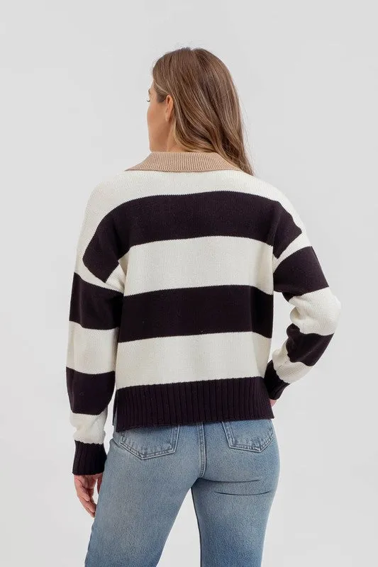 BLU108 - COLLARD SWEATER