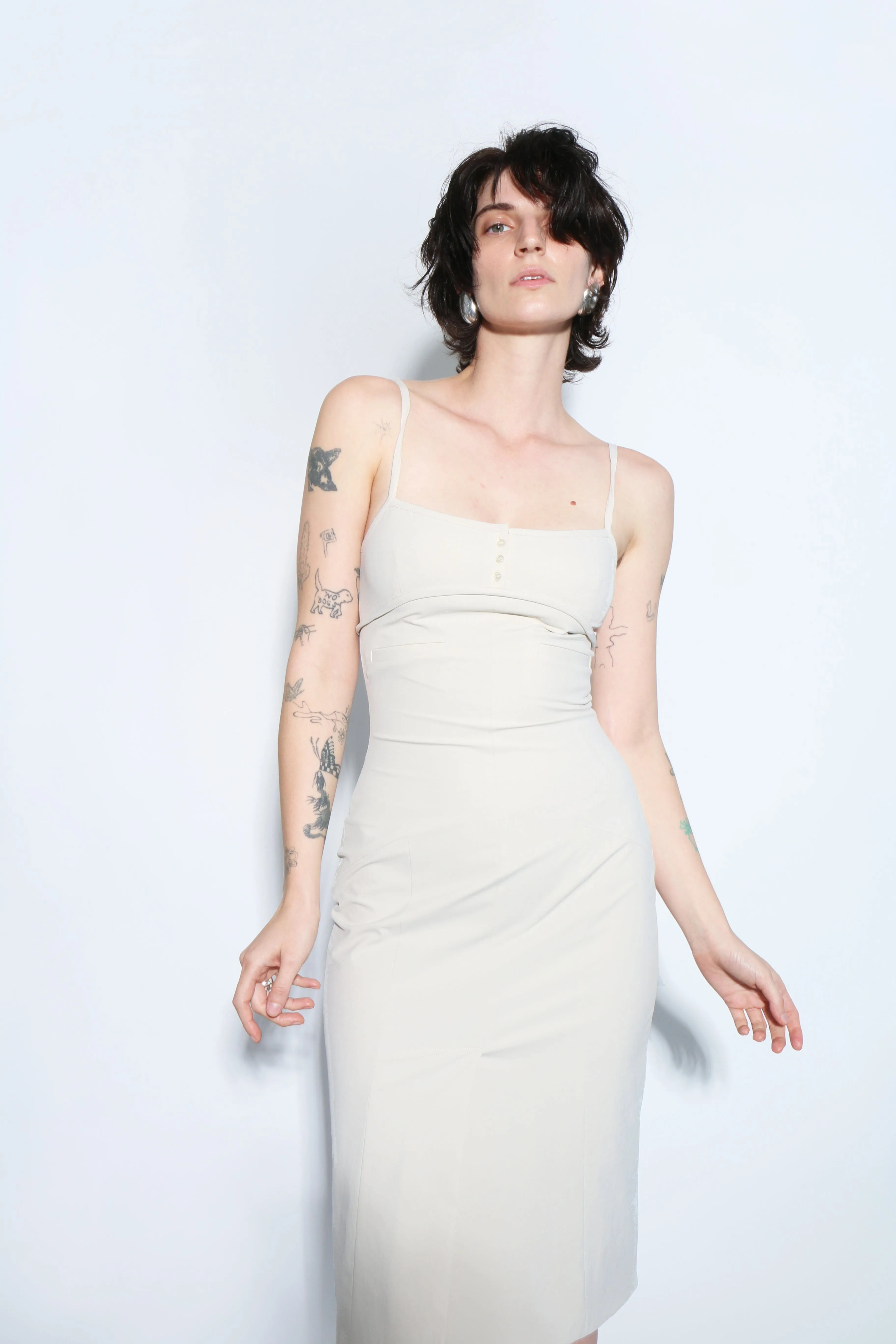 Bone Stretch Tailored Dress