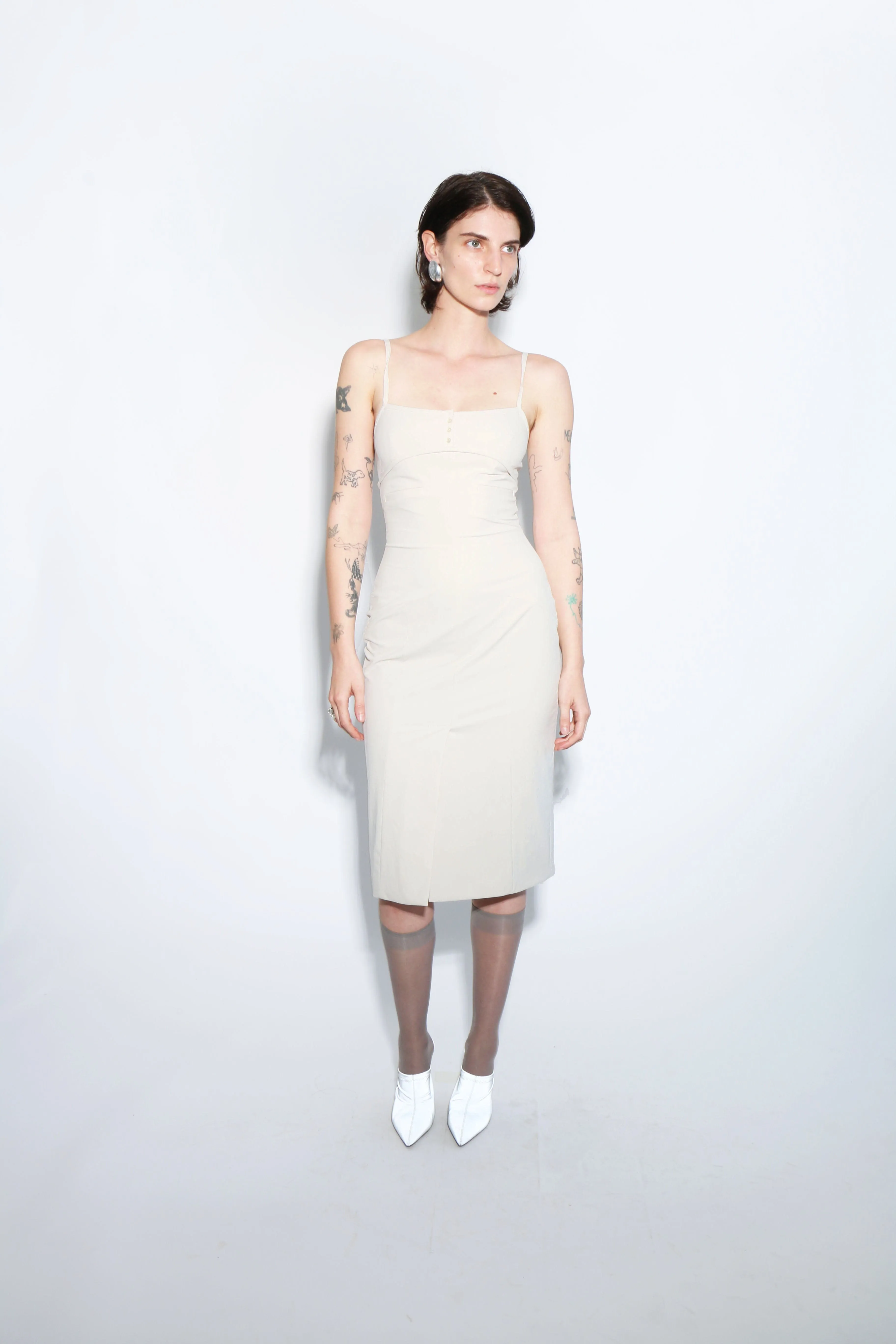 Bone Stretch Tailored Dress