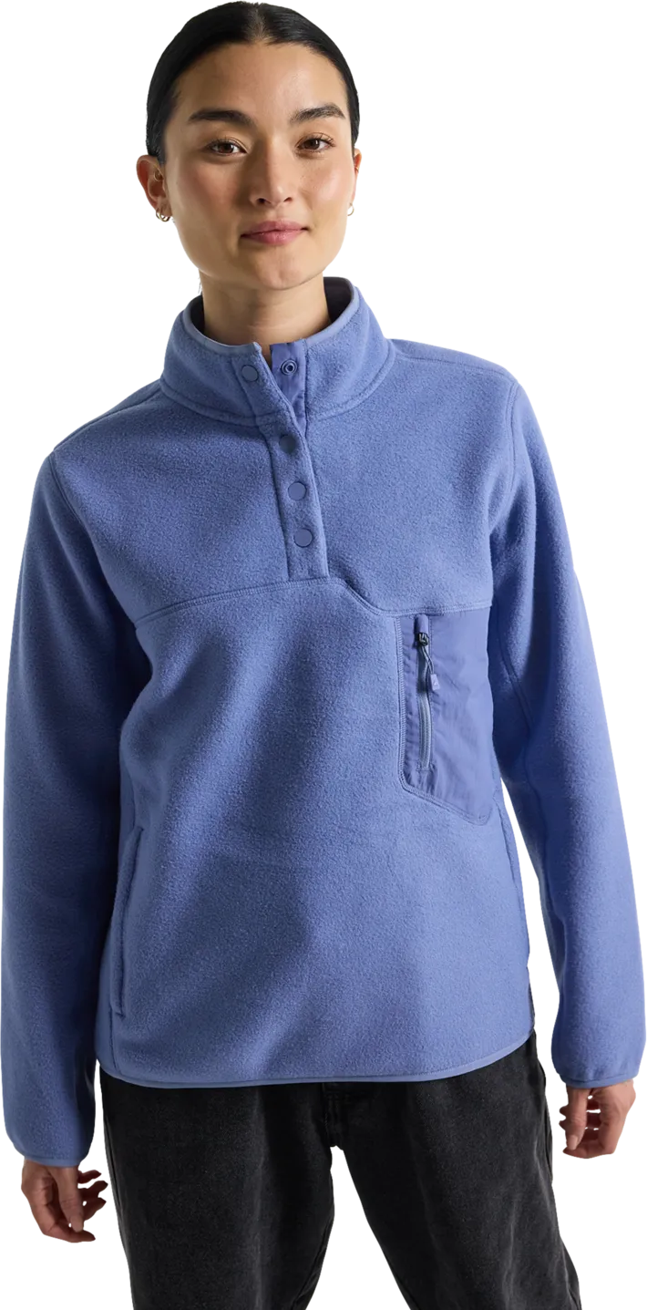 Burton Women&#x27;s Cinder Fleece Pullover Slate Blue | Buy Burton Women&#x27;s Cinder Fleece Pullover Slate Blue here | Outnorth