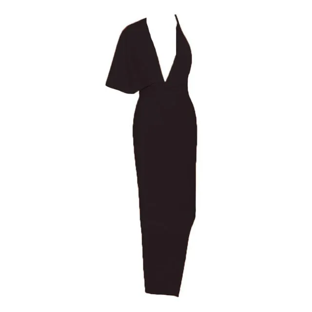 Camilla Side-Draped Evening Dress