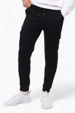 Canada Weather Gear Tie Waist Cargo Joggers - Black