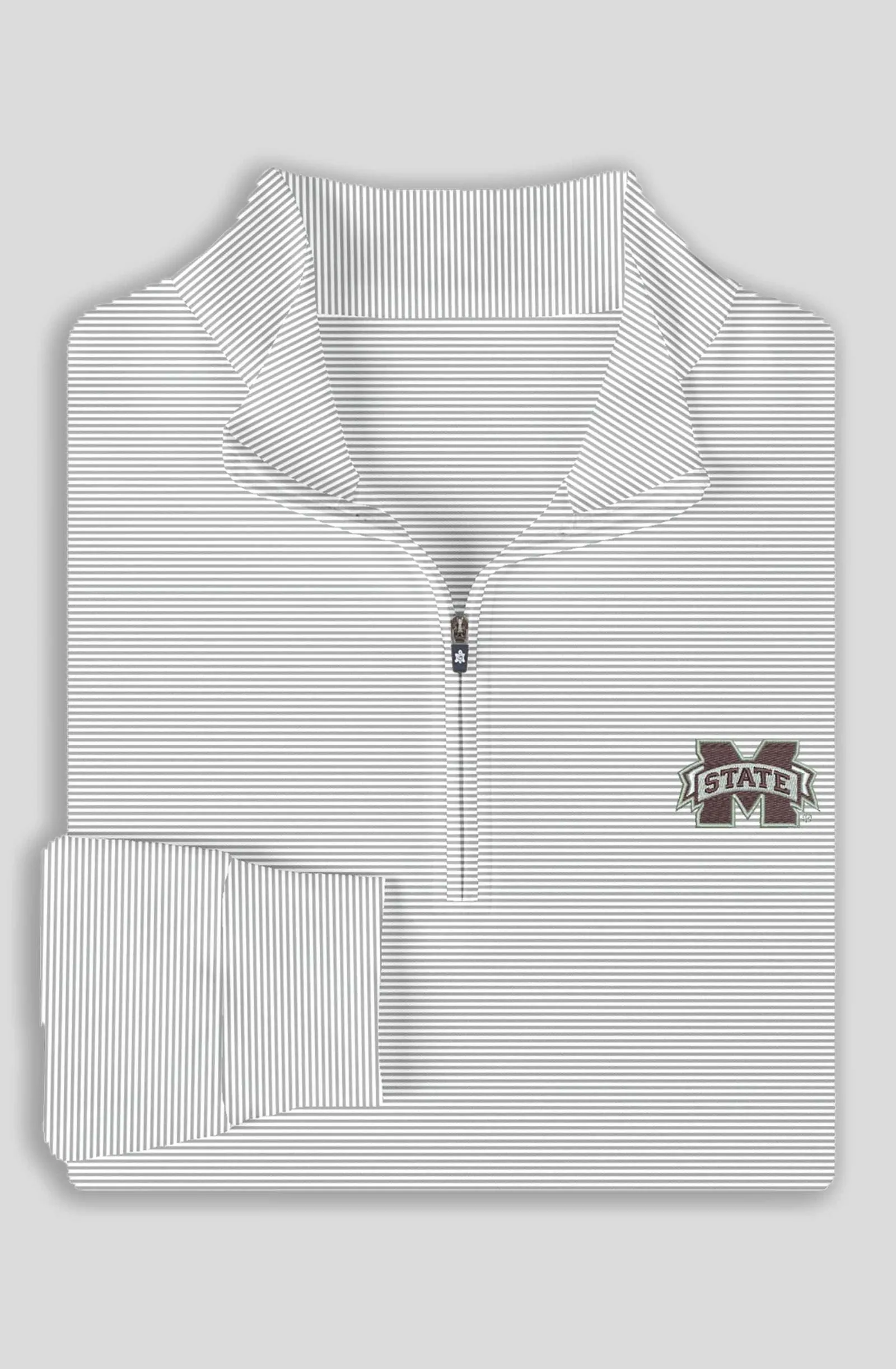 Carter Stripe Quarter-Zip Pullover - Mississippi State University