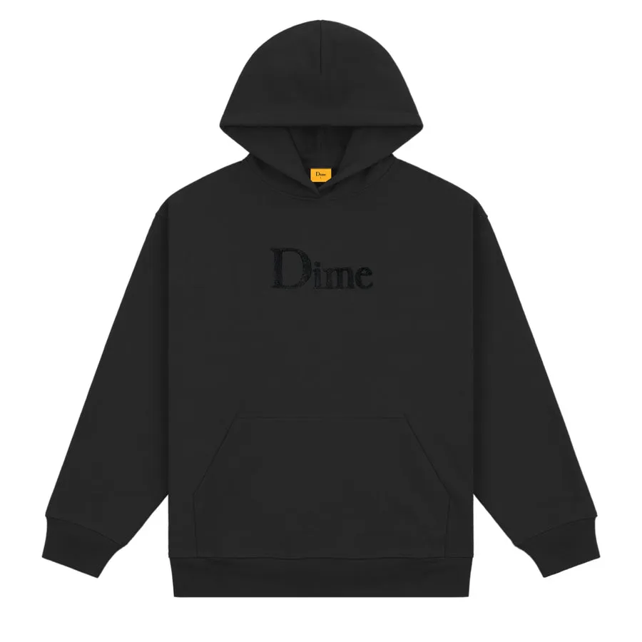 Chenille Logo Pullover, Black