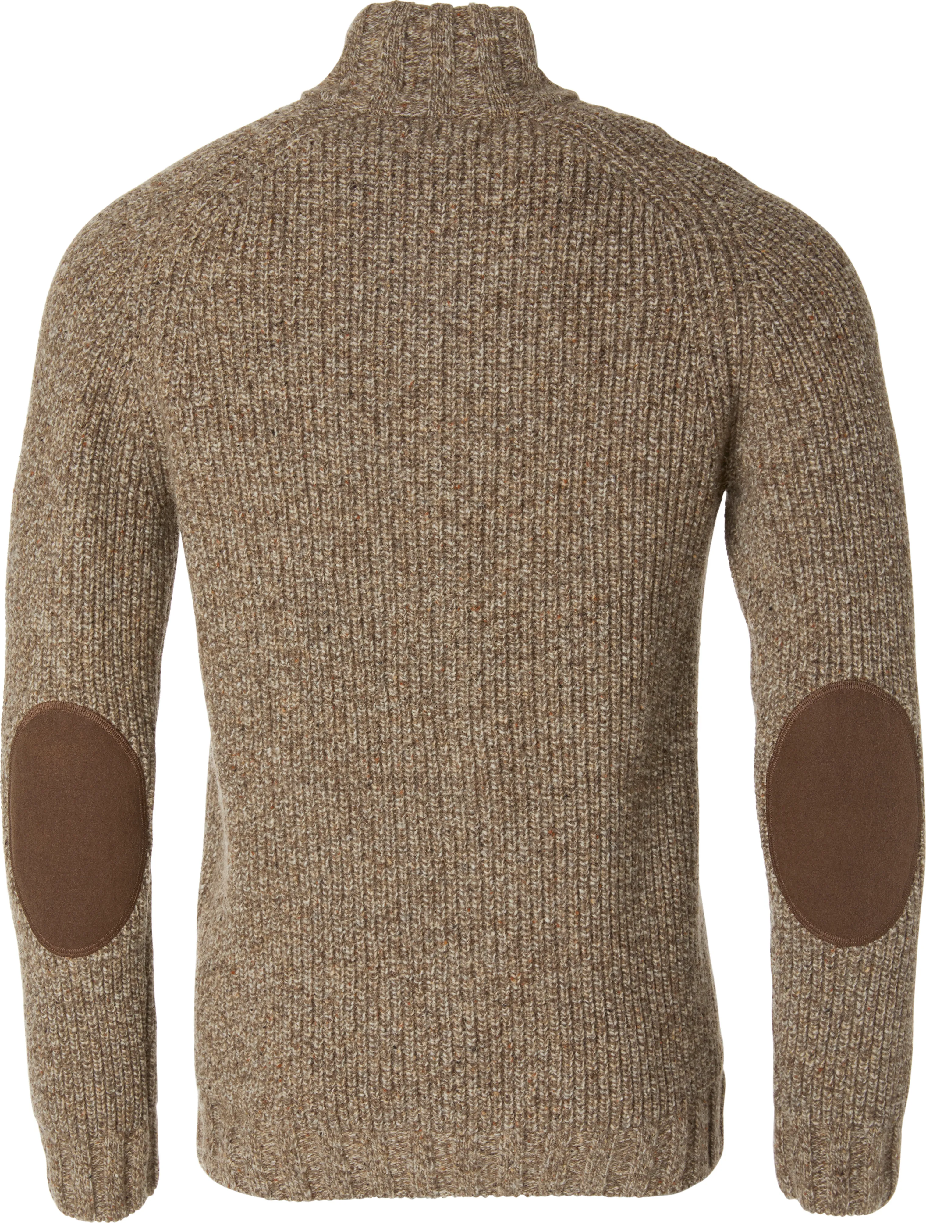 Chevalier Men&#x27;s Groby Half Zip Wool Pullover Saddle Brown Neps | Buy Chevalier Men&#x27;s Groby Half Zip Wool Pullover Saddle Brown Neps here | Outnorth