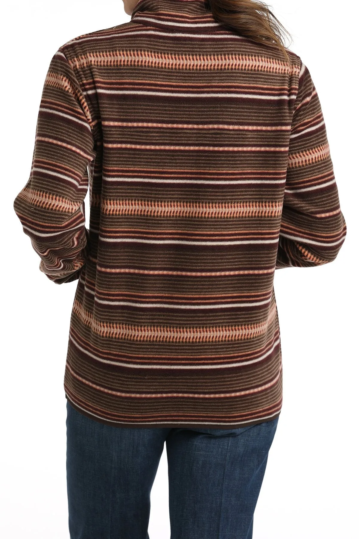 Cinch Cozy Serape Stripe Fleece Pullover