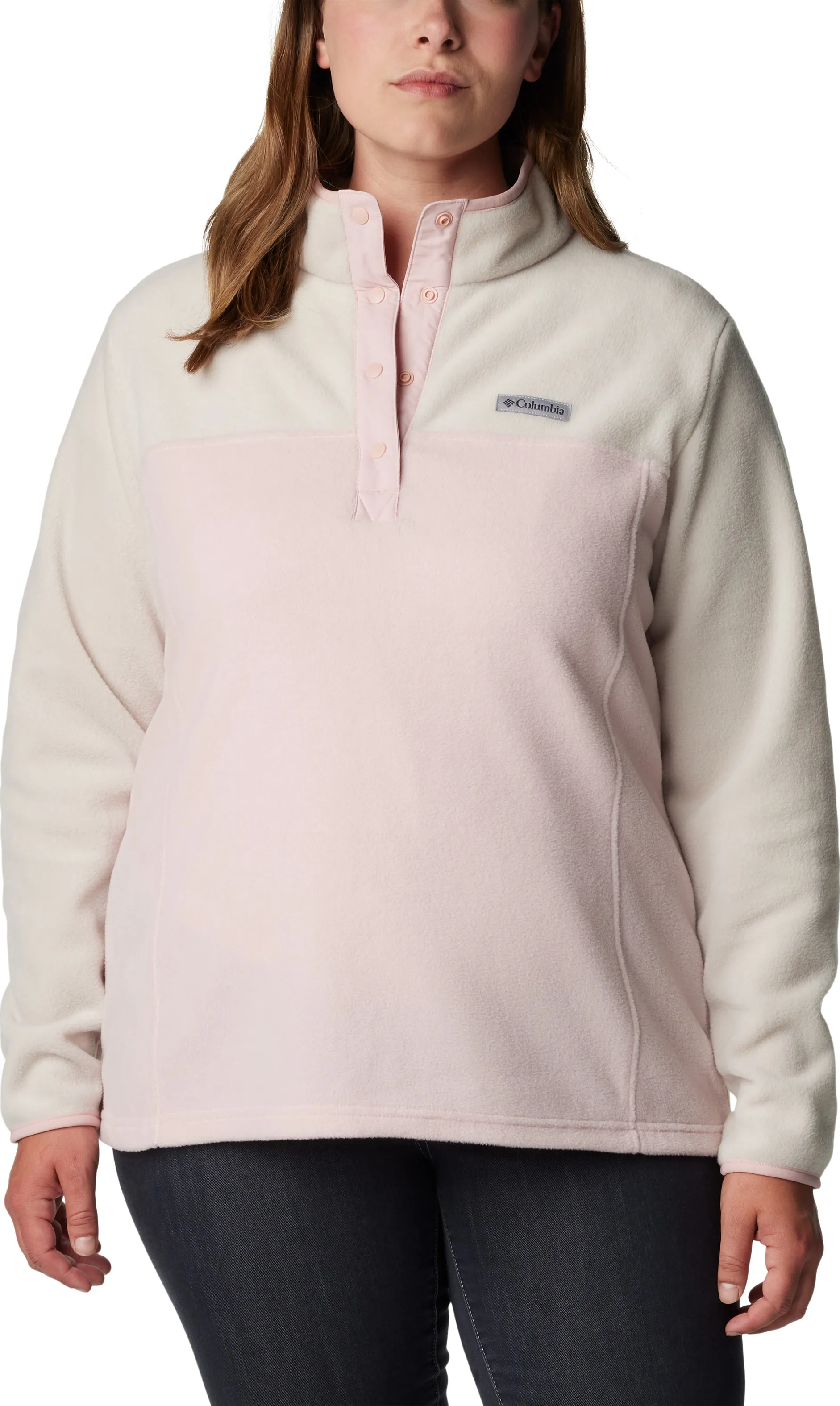 Columbia Women&#x27;s Benton Springs 1/2 Snap Pullover Dusty Pink | Buy Columbia Women&#x27;s Benton Springs 1/2 Snap Pullover Dusty Pink here | Outnorth