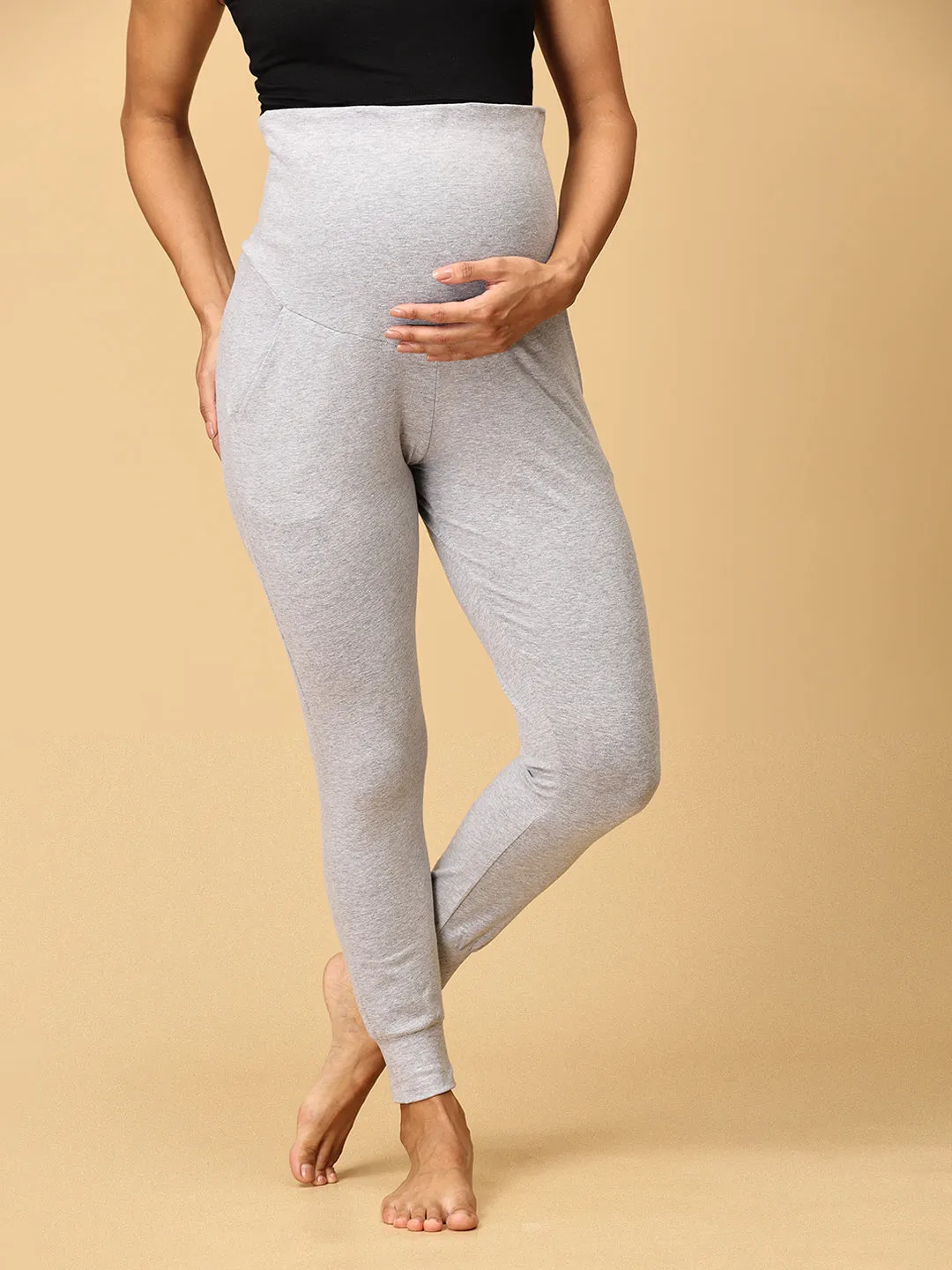 Comfy Maternity Joggers Combo of 2