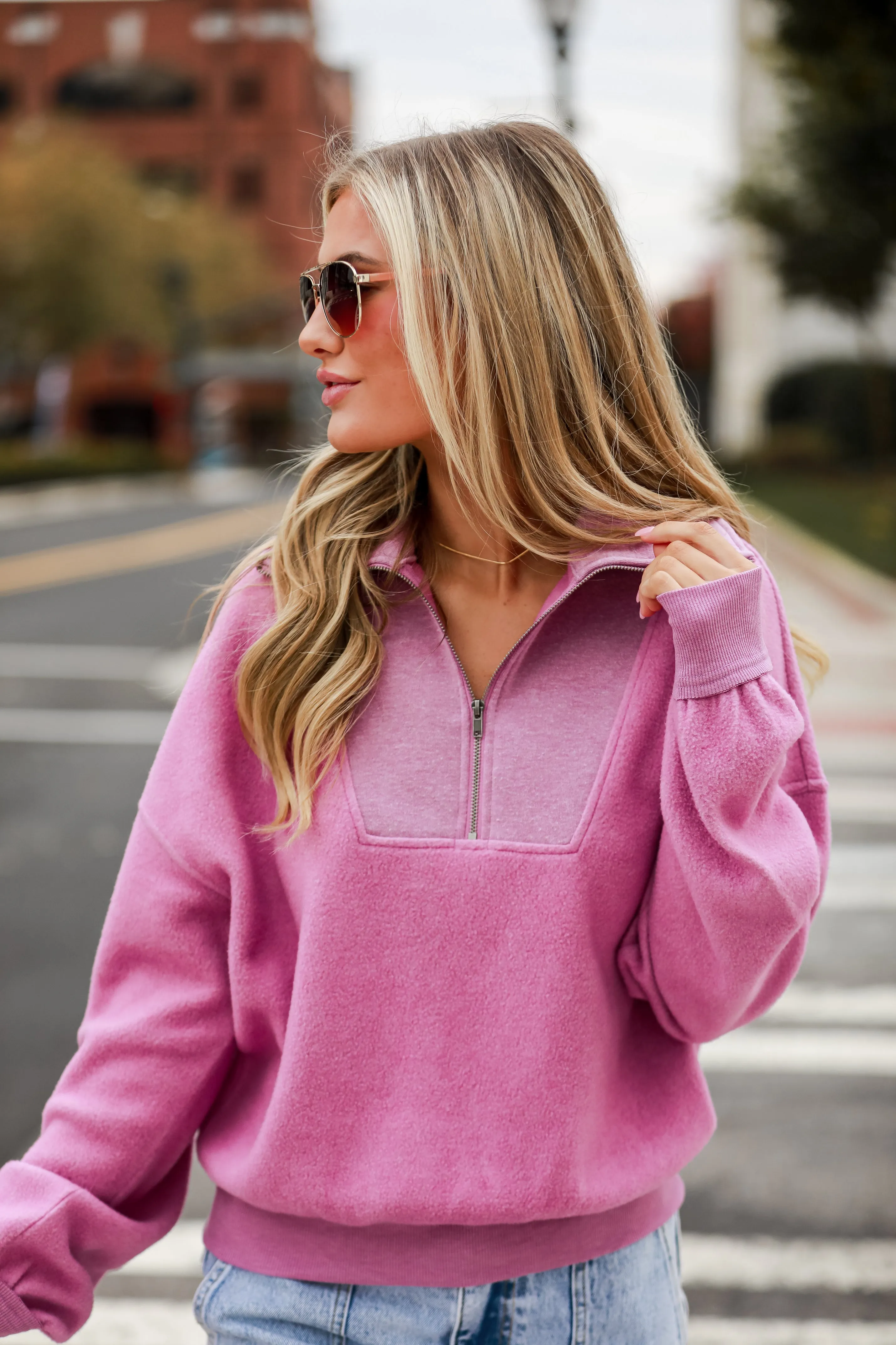 Cozy Feels Fleece Quarter Zip Pullover - DOORBUSTER