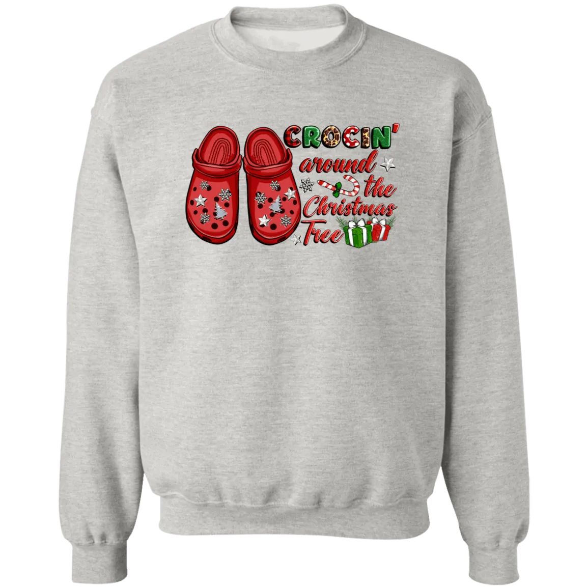 Crocing Christmas Crewneck Pullover Sweatshirt