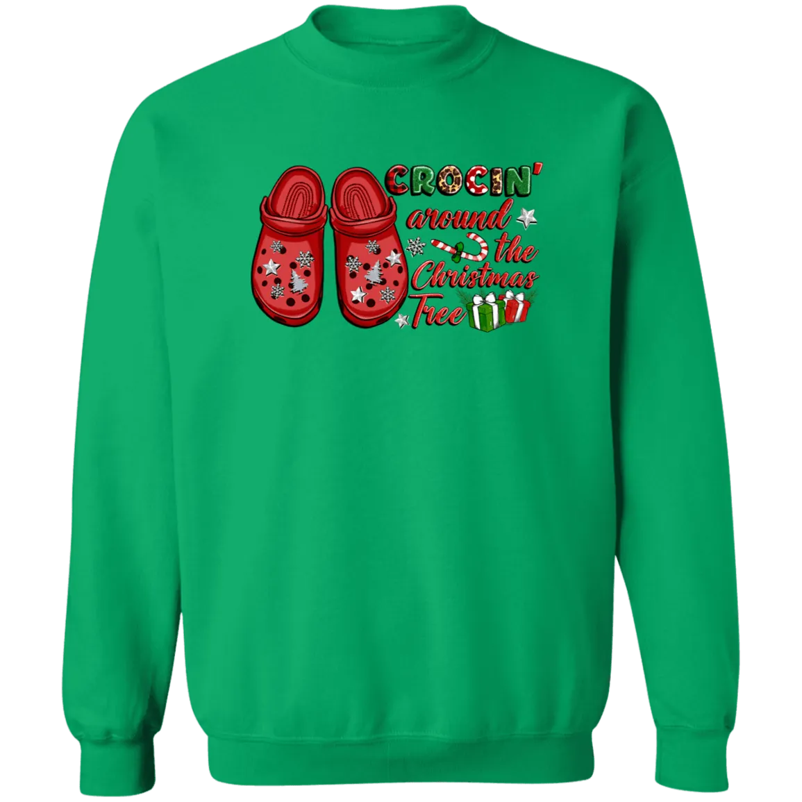 Crocing Christmas Crewneck Pullover Sweatshirt