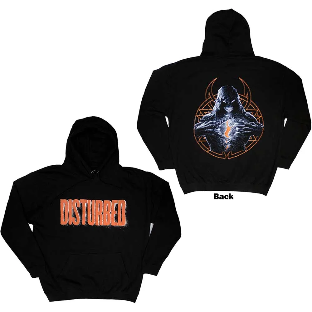 Disturbed Unisex Pullover Hoodie: European Tour '23 The Guy (Back Print & Ex-Tour)