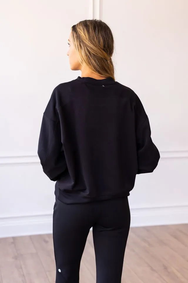 Eclipse Noir, Elite Performance Athletic Crewneck