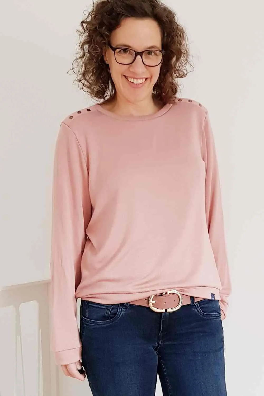 Elisa - Pullover mit Knopfleiste