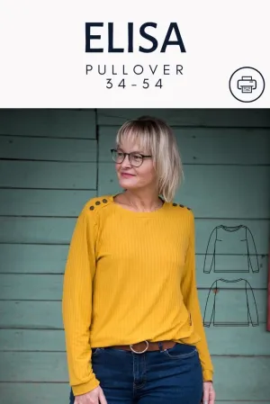 Elisa - Pullover mit Knopfleiste