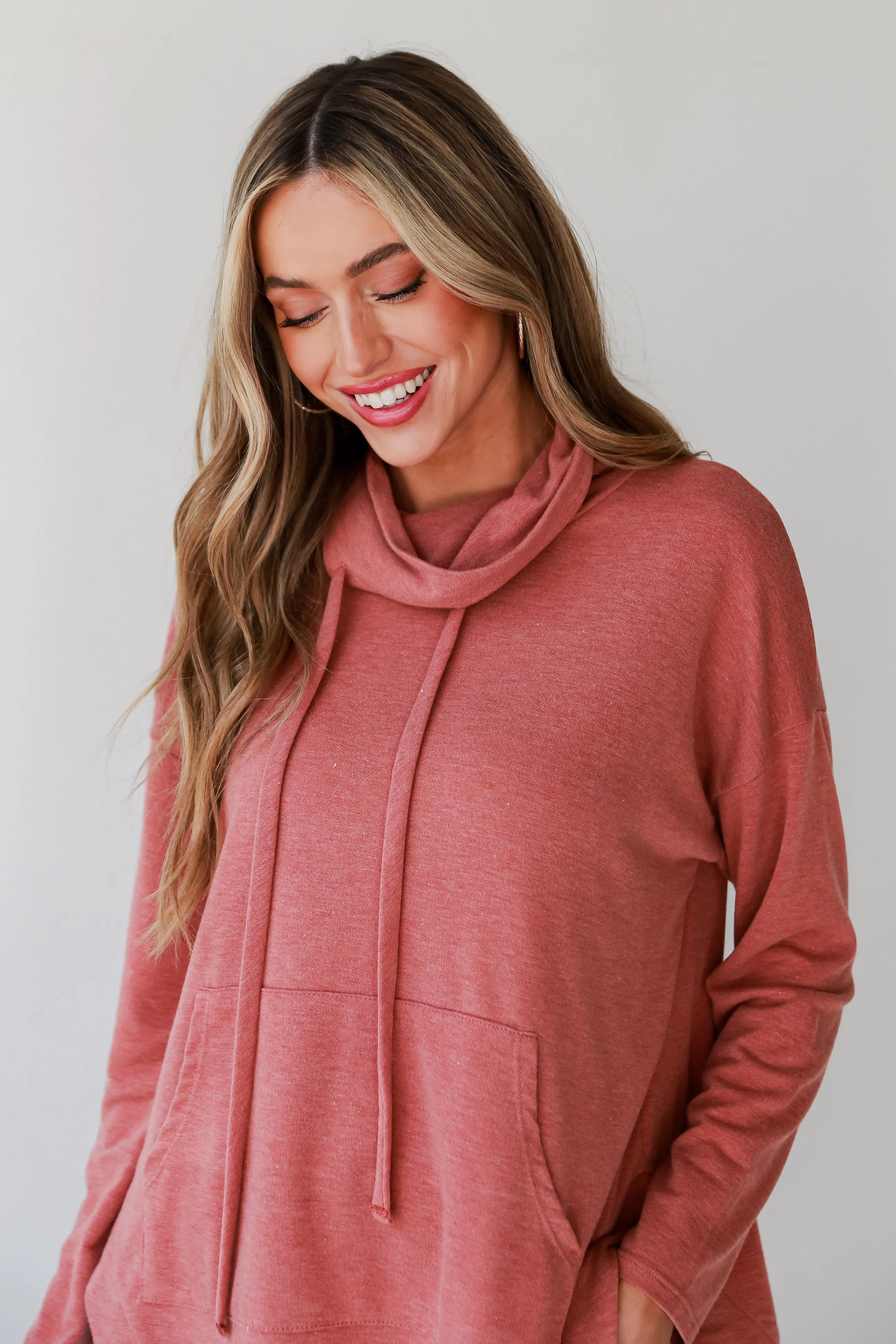 Everly Cowl Neck Pullover - DOORBUSTER