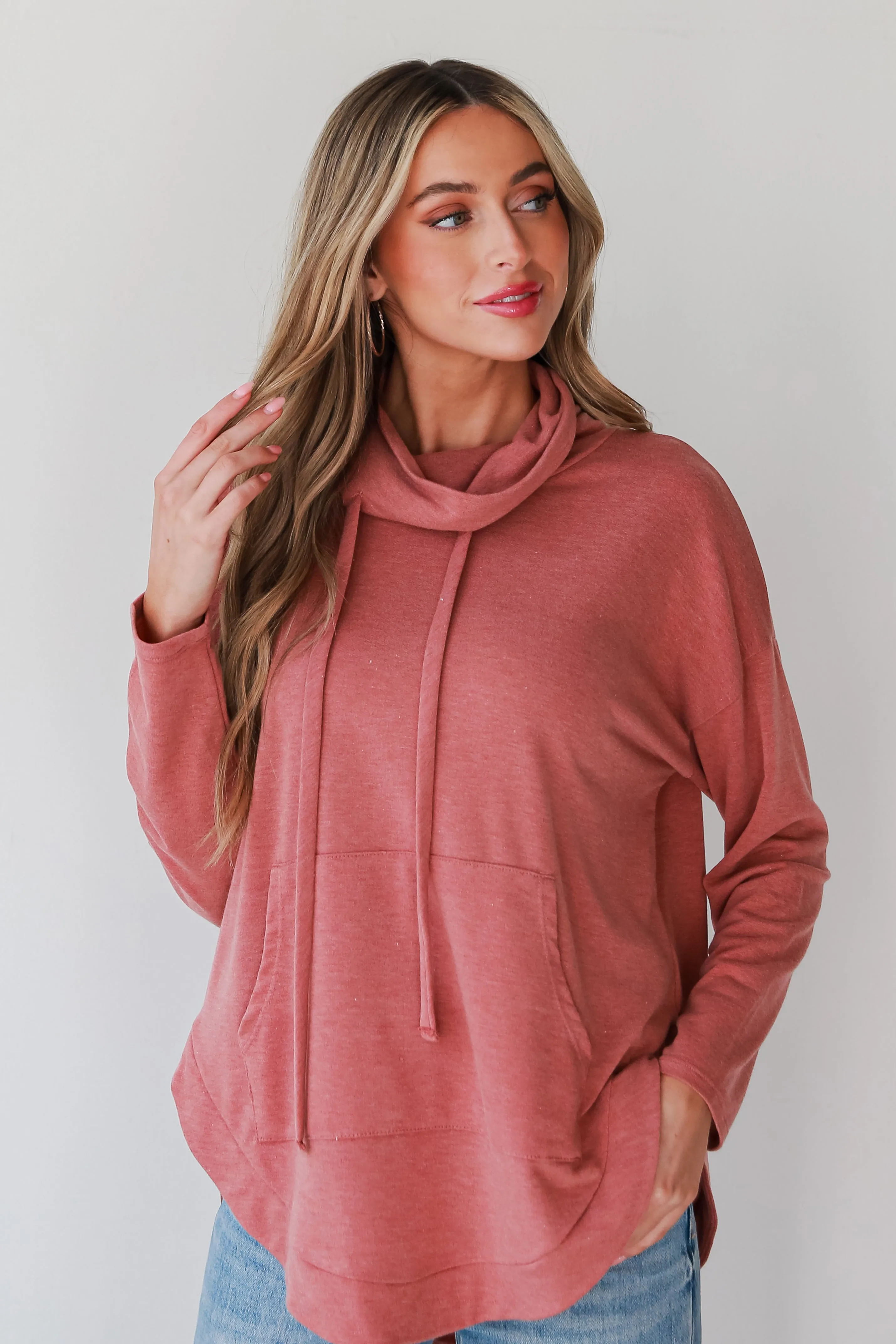 Everly Cowl Neck Pullover - DOORBUSTER