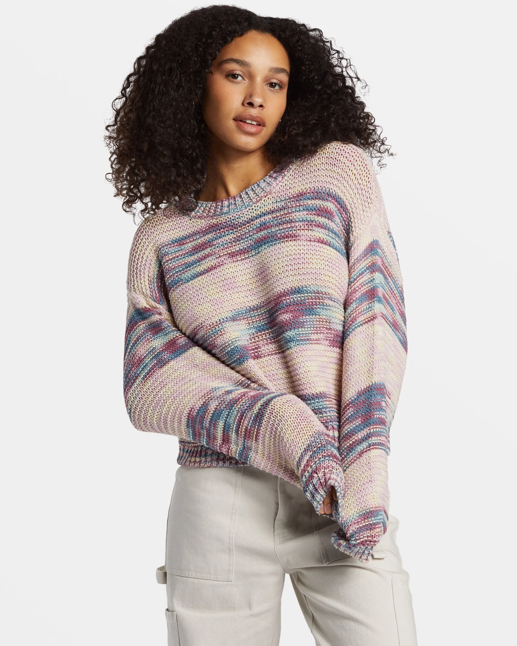 Fade Out Pullover Sweater - Blue Shadow