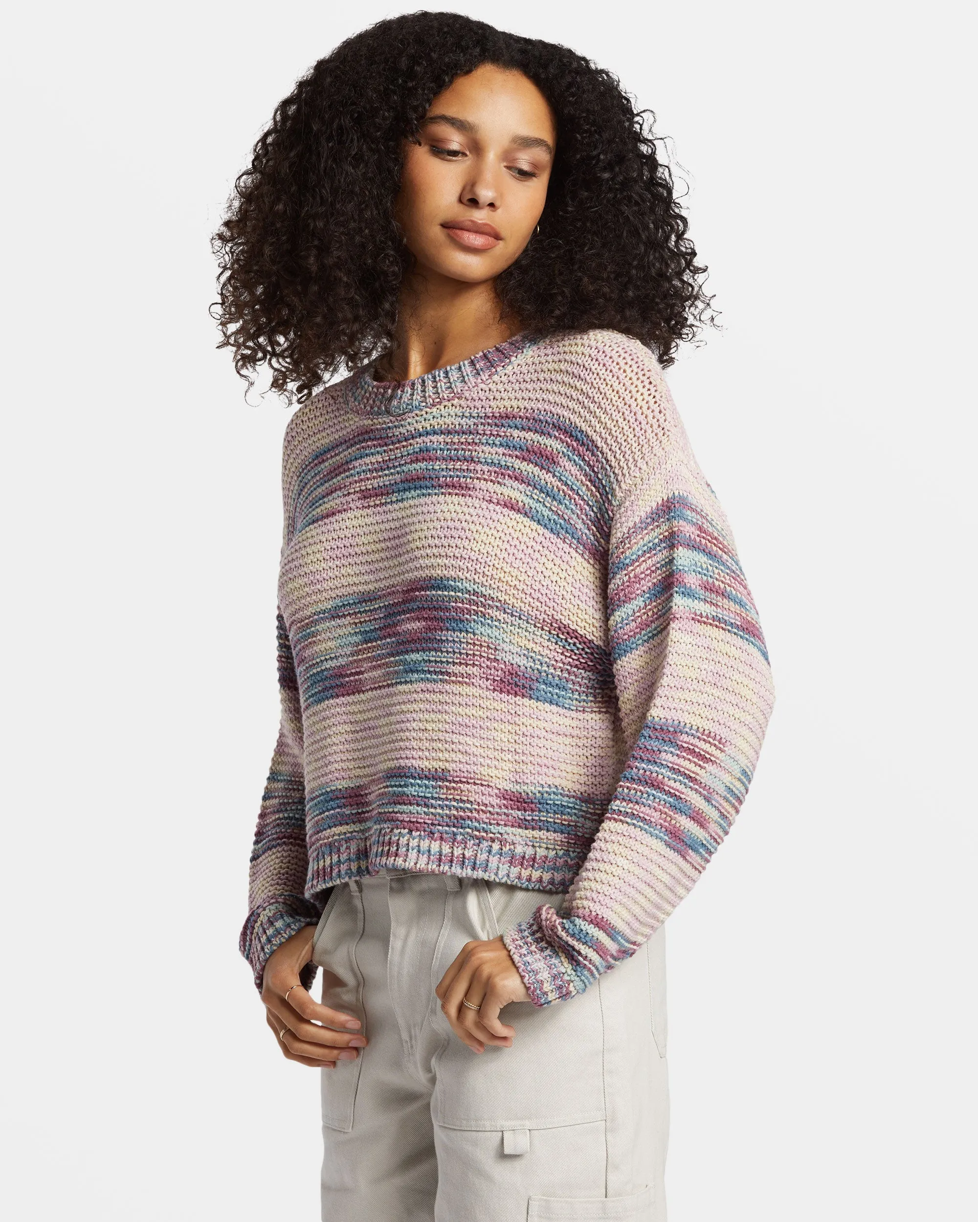 Fade Out Pullover Sweater - Blue Shadow