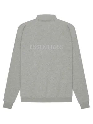 Fear Of God Essentials Back Logo Half-Zip Dark Heather Oatmeal [SS21]