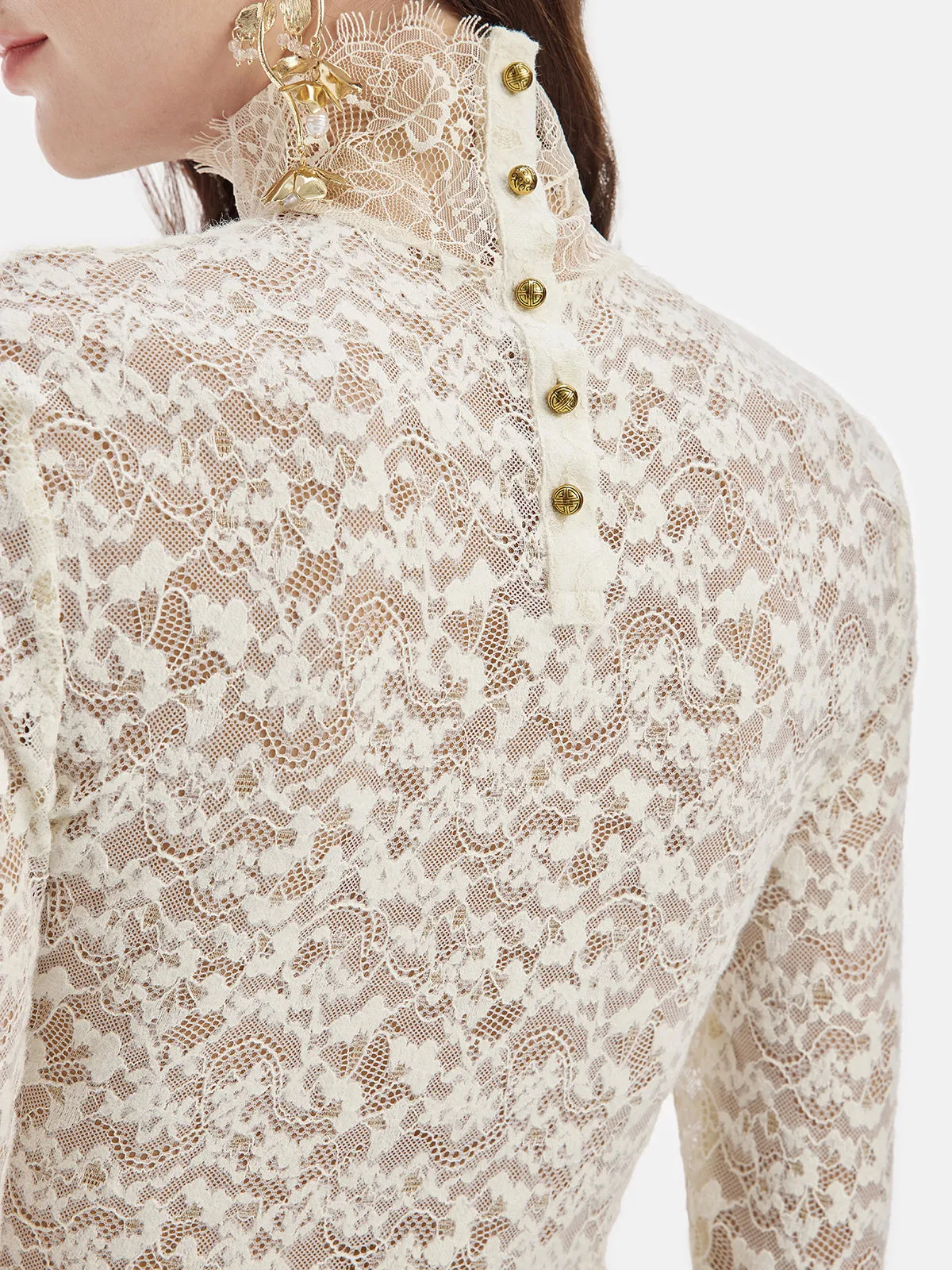 French Lace Pullover Top - Star Queen