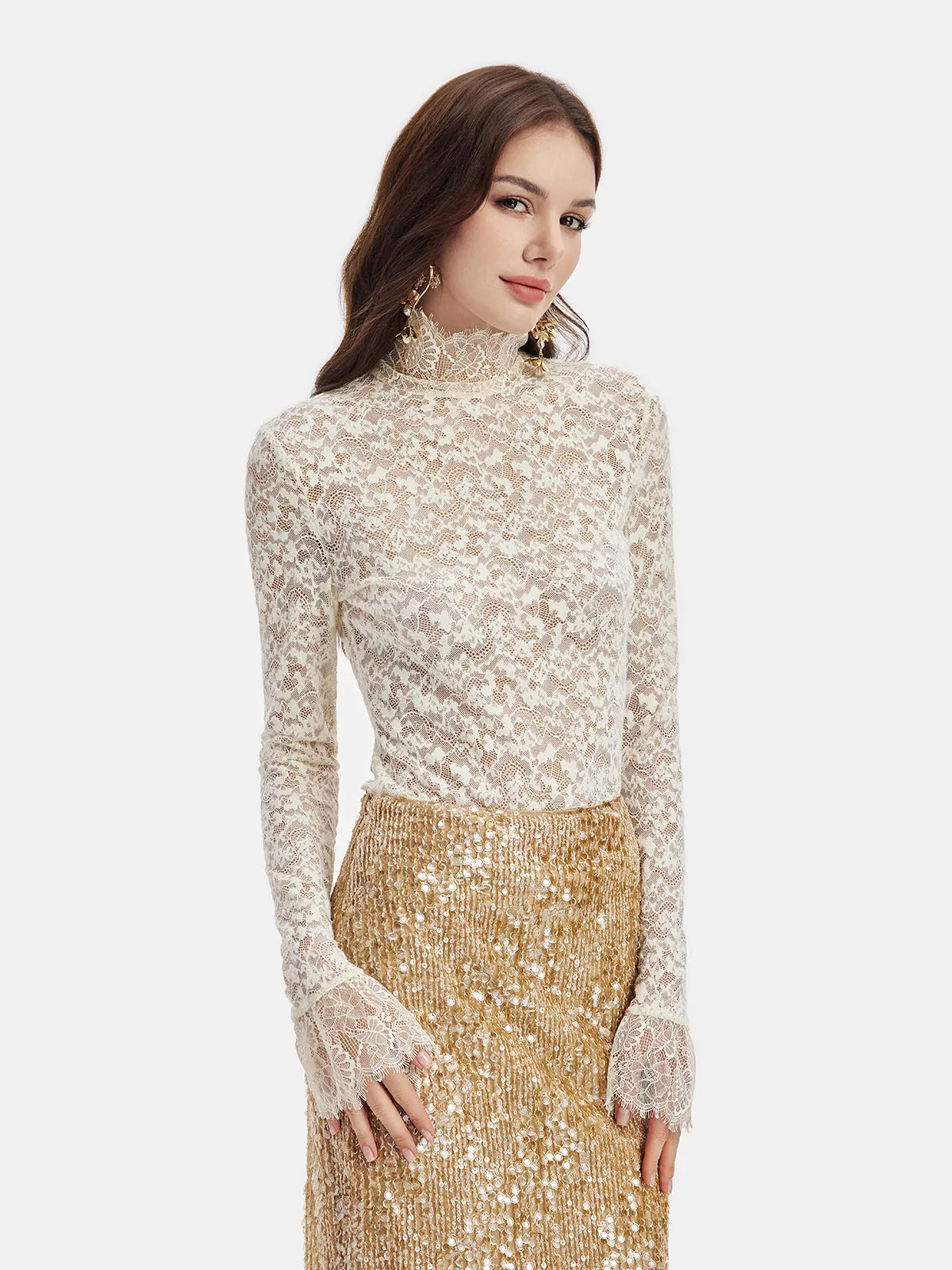 French Lace Pullover Top - Star Queen