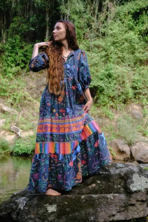 Frida Maxi Dress - Winter Mythic - Midnight