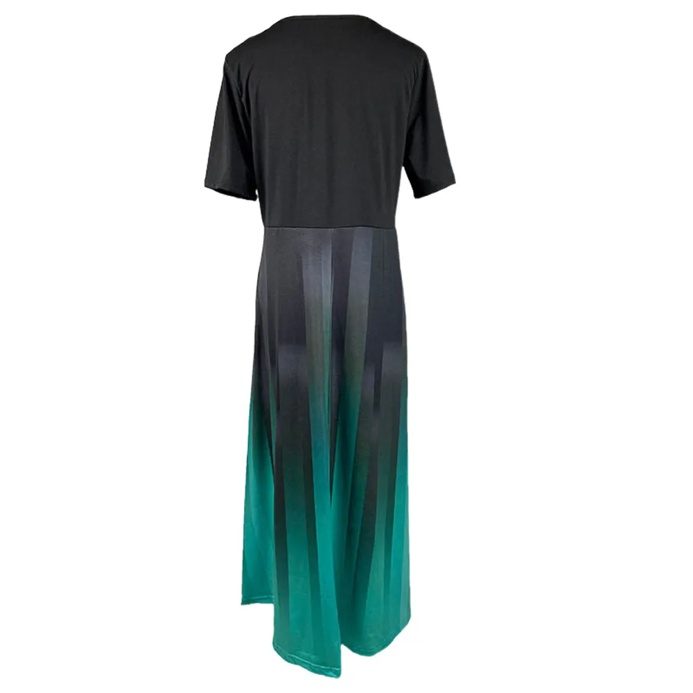 Funki Buys | Dresses | Women's Plus Size Gradient Maxi Dress