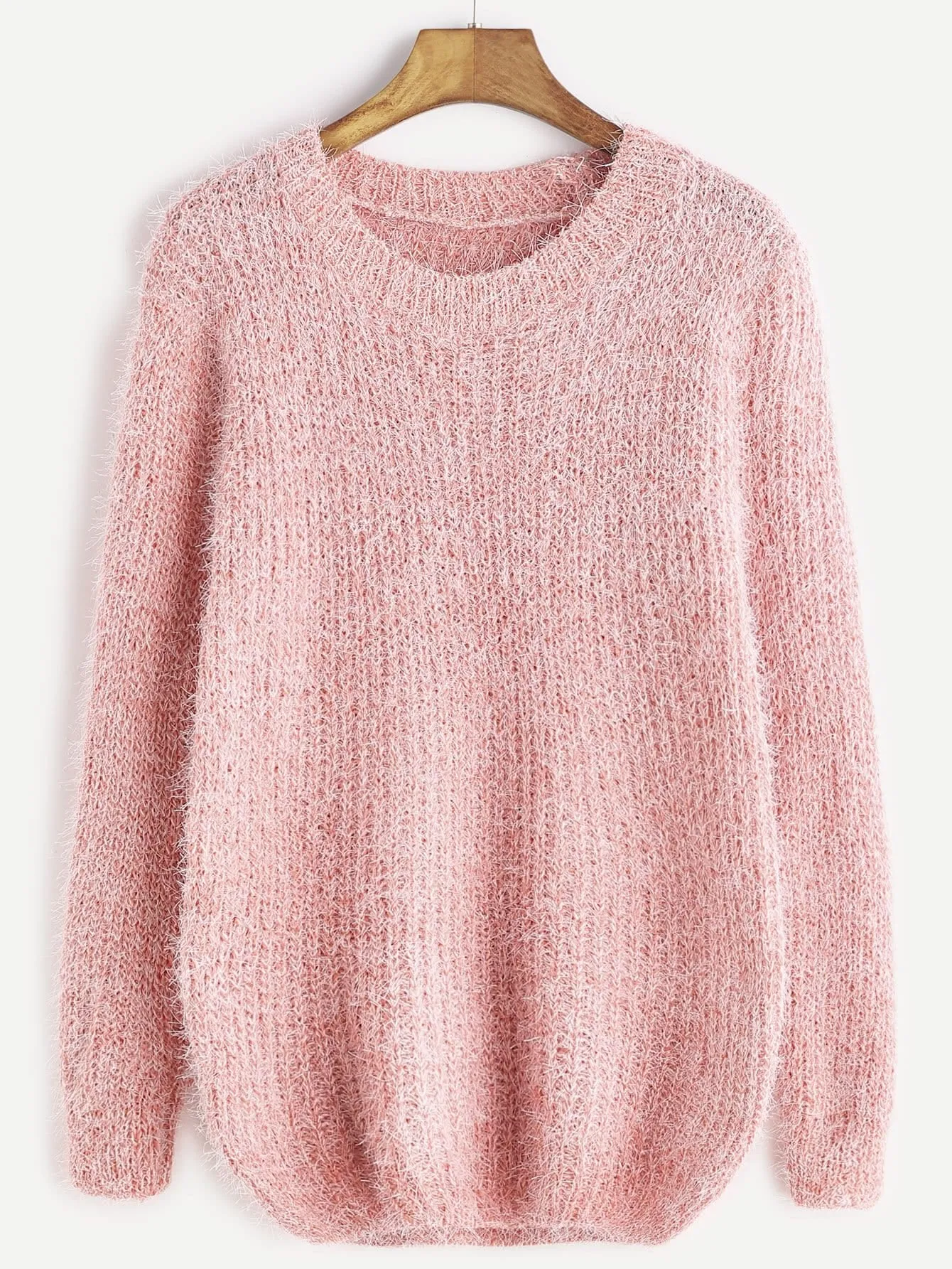 Fuzzy pullover fashion sweater