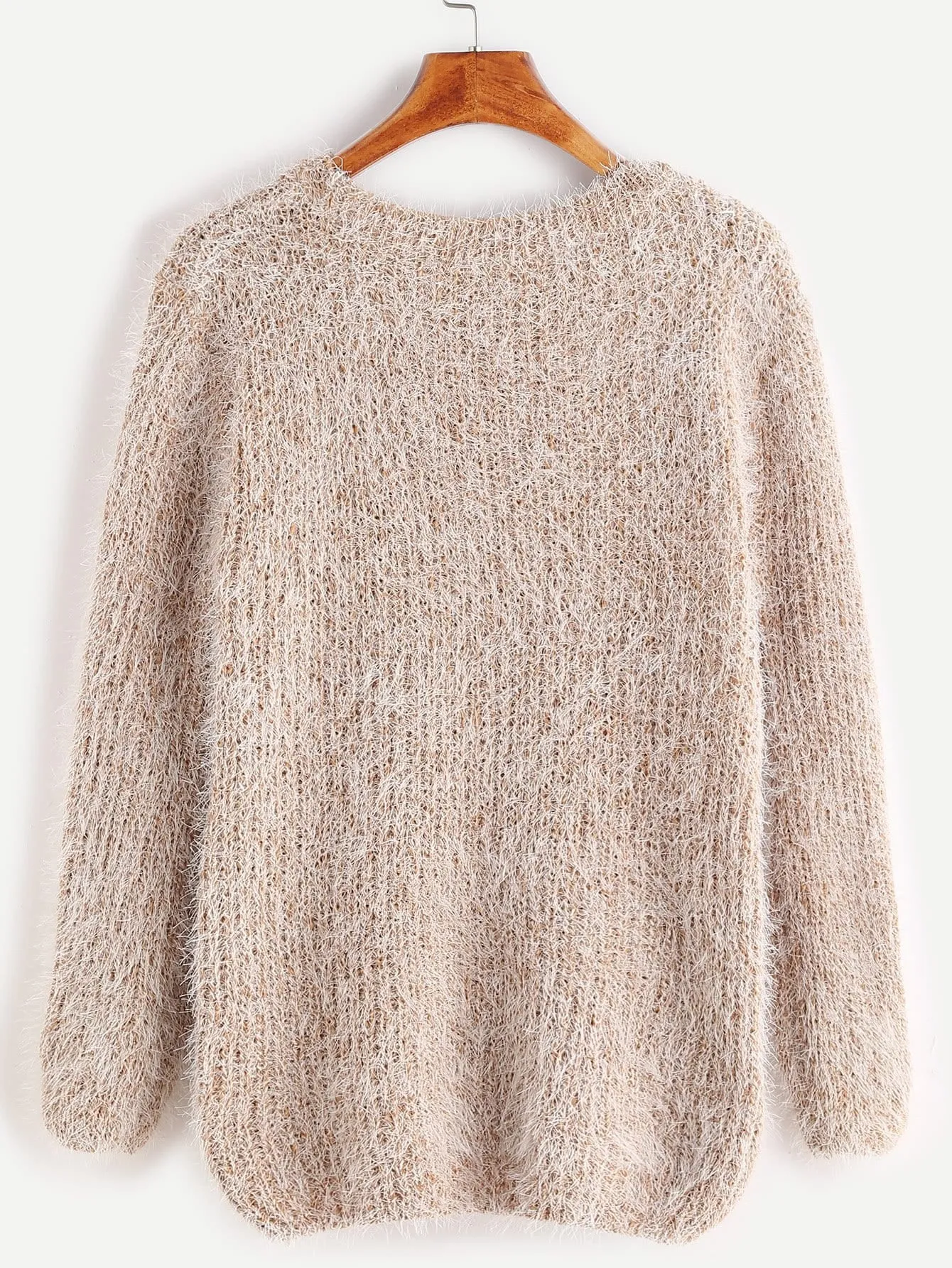 Fuzzy pullover fashion sweater