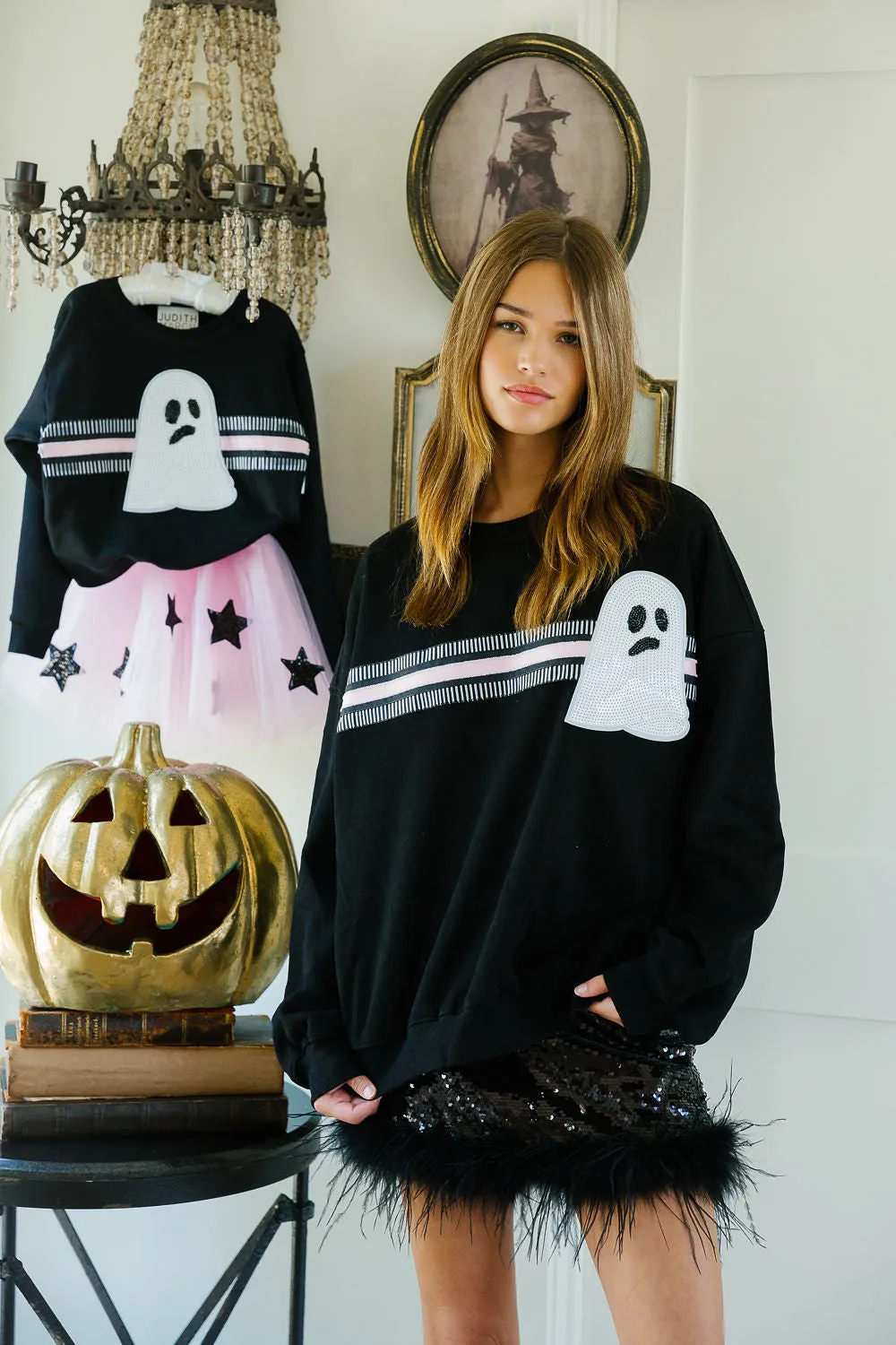 GHOST TIME BLACK PULLOVER