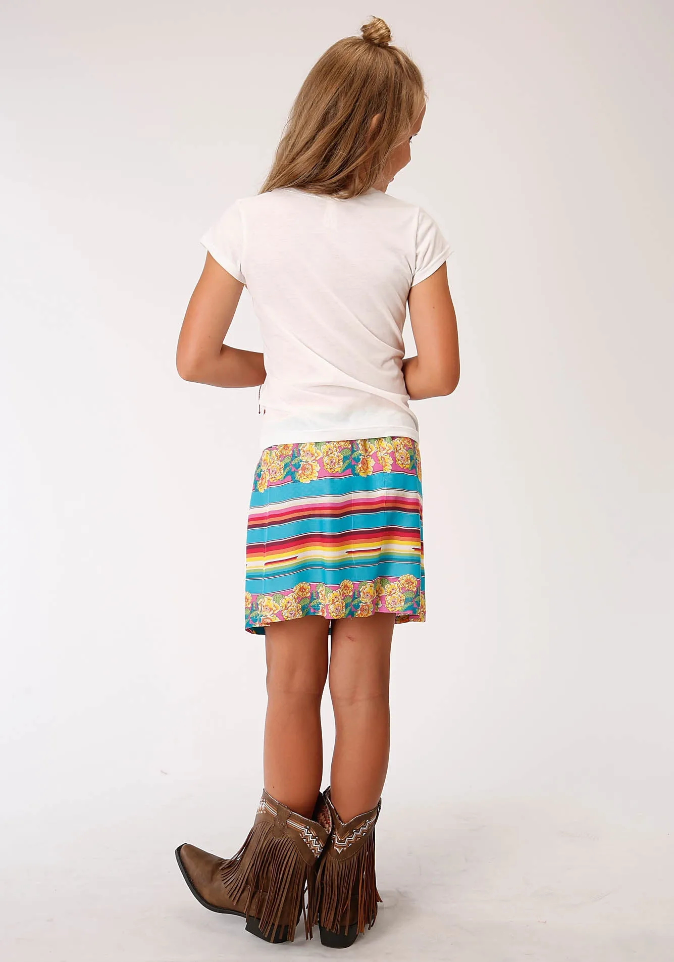 GIRLS SERAPE PRINT  SKIRT