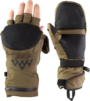 Heat Experience Heated Hunt Pullover Mittens Green/Black | Buy Heat Experience Heated Hunt Pullover Mittens Green/Black here | Outnorth