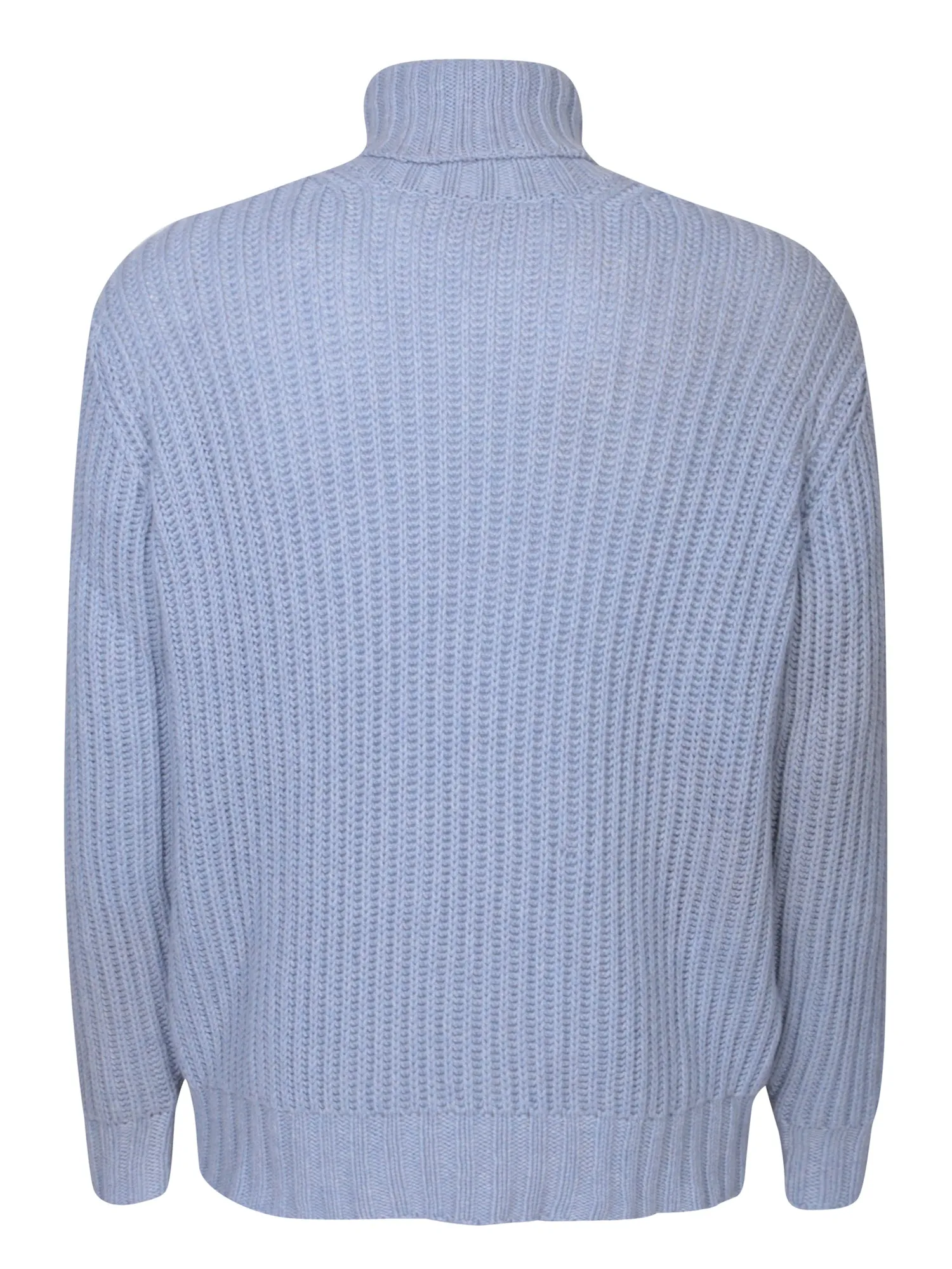 High neck light blue pullover