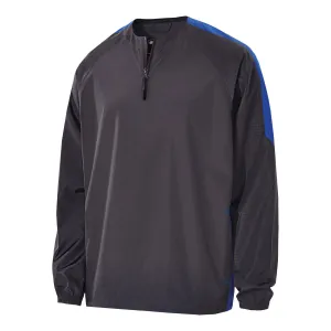 Holloway Men's Carbon/Royal Bionic Quarter Zip Pullover