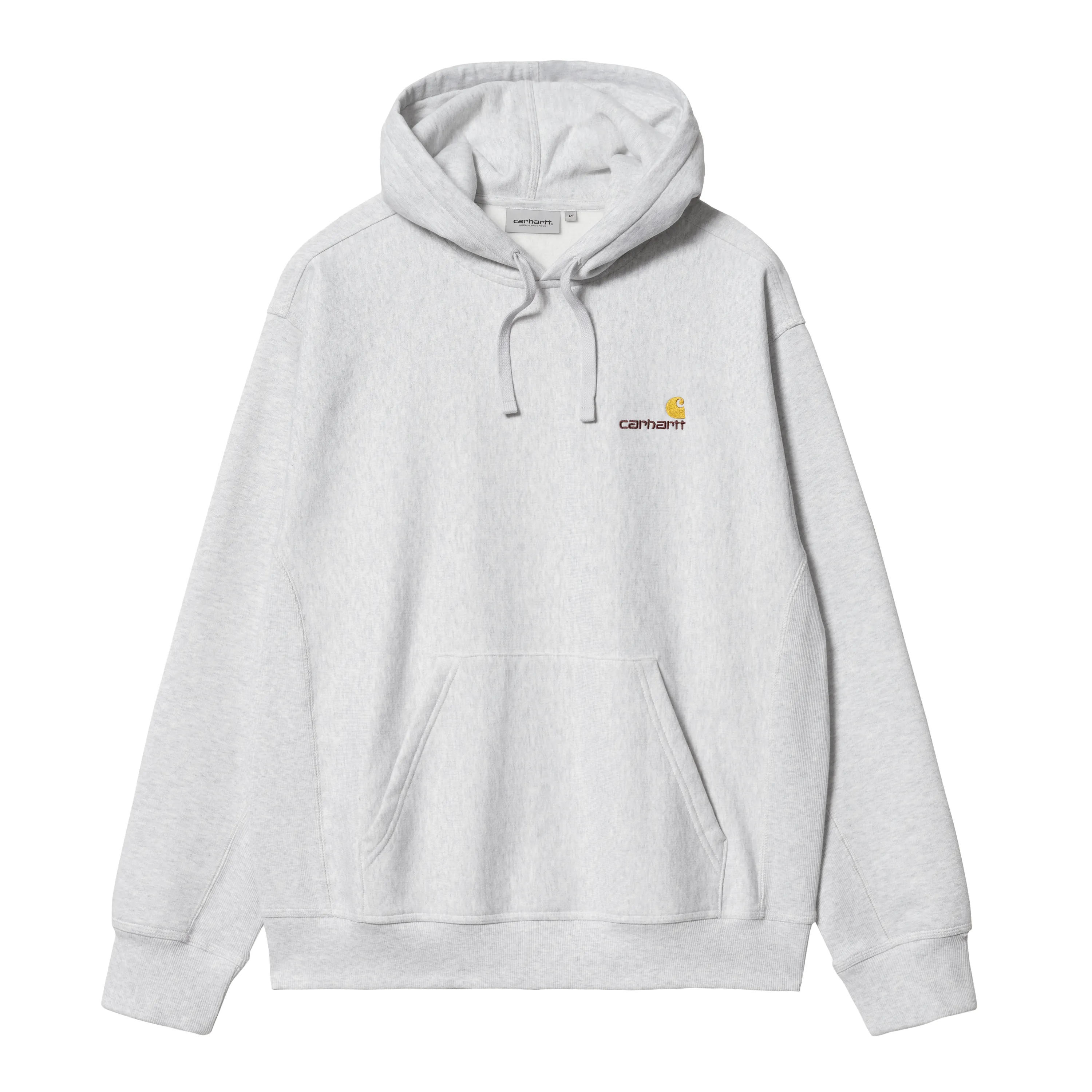 Hooded American Script Sweat, Ash Heather