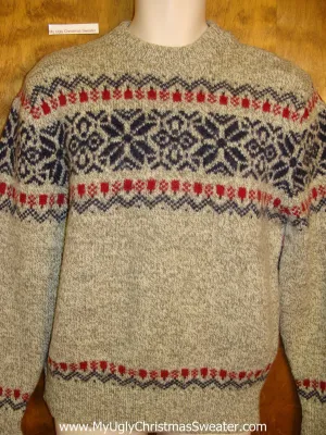 Horrible 80s Nordic 2sided Ugly Christmas Sweater Pullover