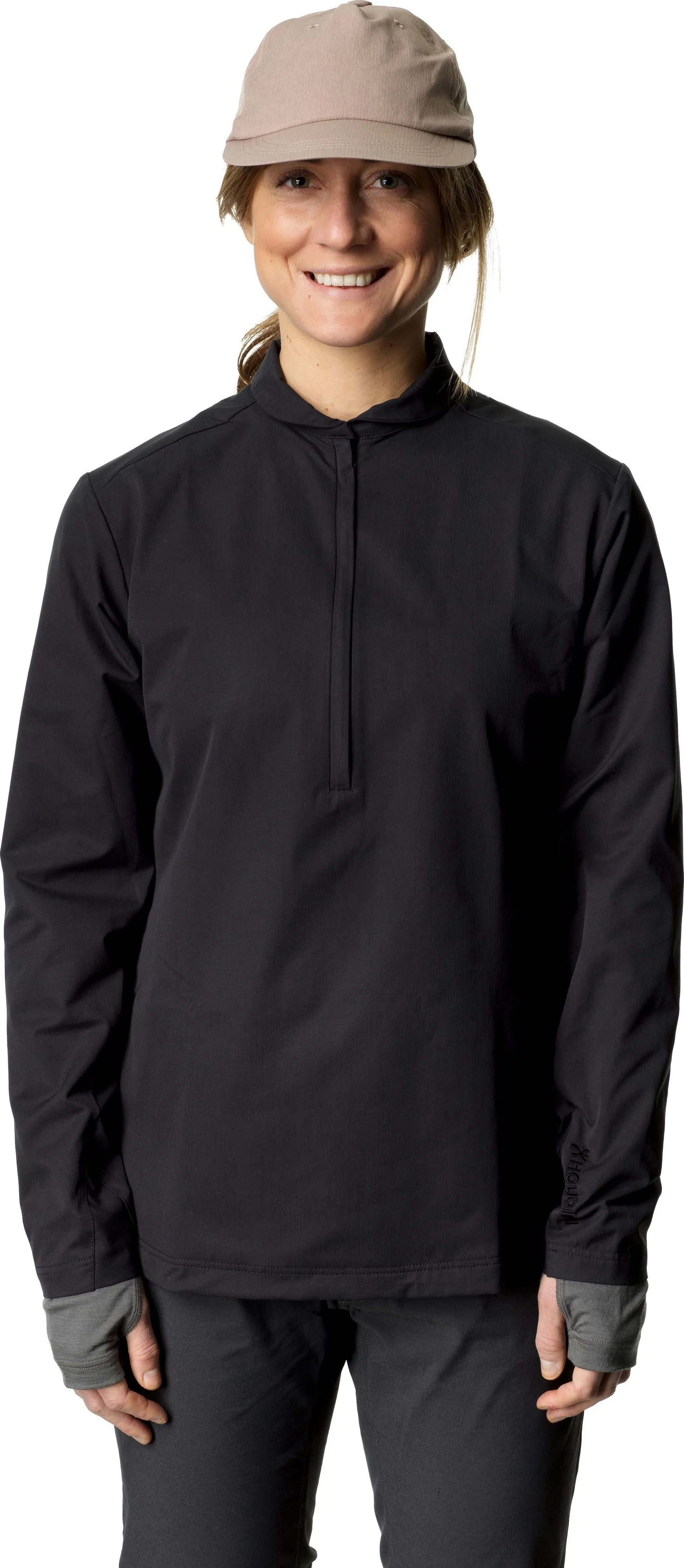 Houdini Women&#x27;s Daybreak Pullover (2021) True Black | Buy Houdini Women&#x27;s Daybreak Pullover (2021) True Black here | Outnorth