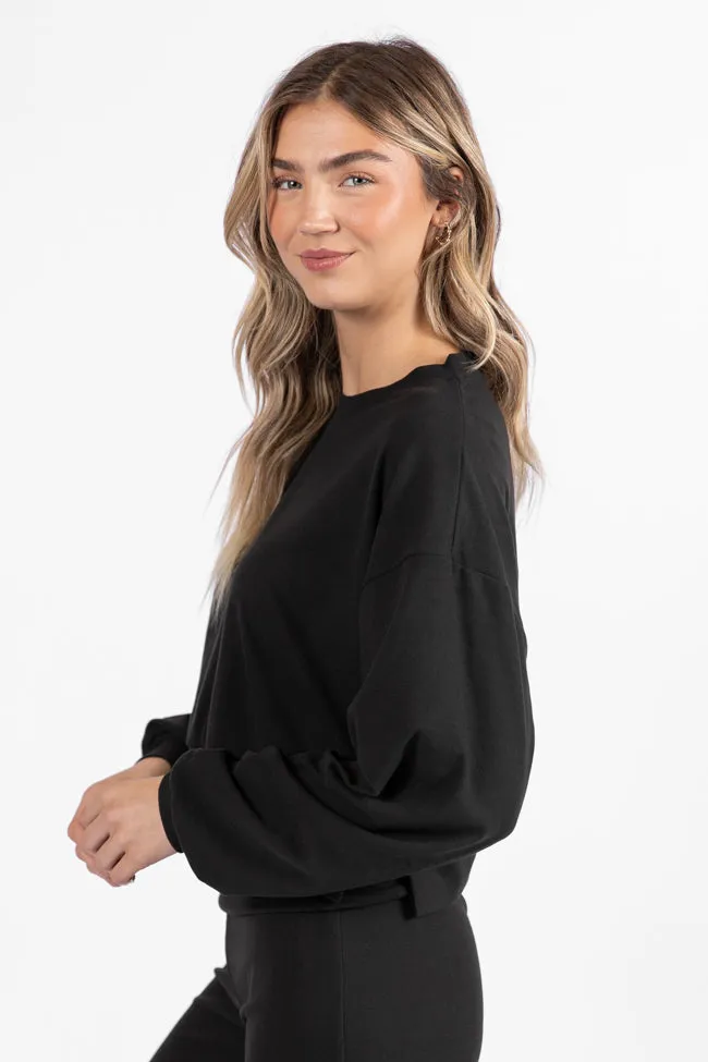 In A Dream Black Super Soft Pullover