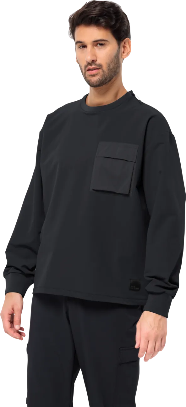 Jack Wolfskin Men&#x27;s Wandermood Pullover Black | Buy Jack Wolfskin Men&#x27;s Wandermood Pullover Black here | Outnorth