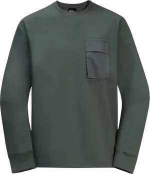 Jack Wolfskin Men&#x27;s Wandermood Pullover Slate Green | Buy Jack Wolfskin Men&#x27;s Wandermood Pullover Slate Green here | Outnorth