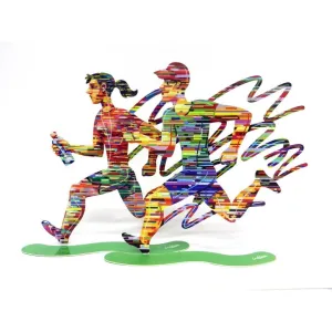 Jogger Running Laser Metal Free Standing Art