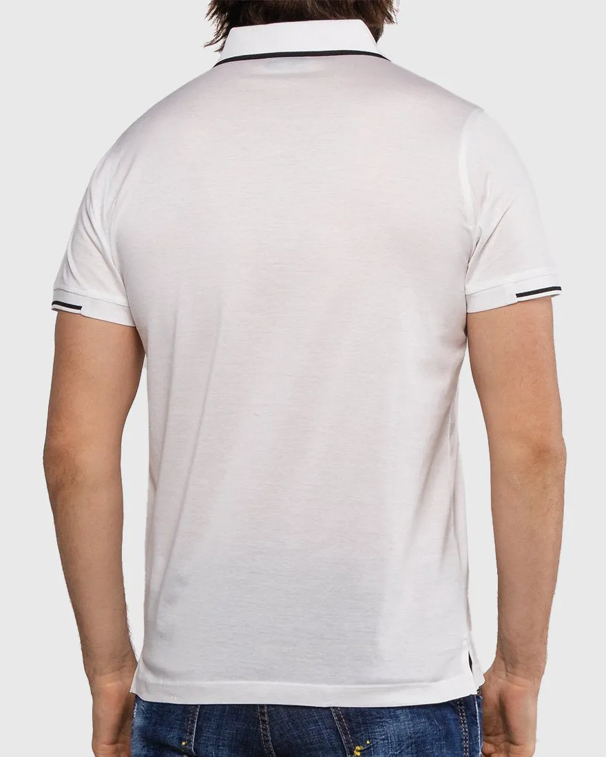 KARL LAGERFELD 755001 SS WHITE POLO