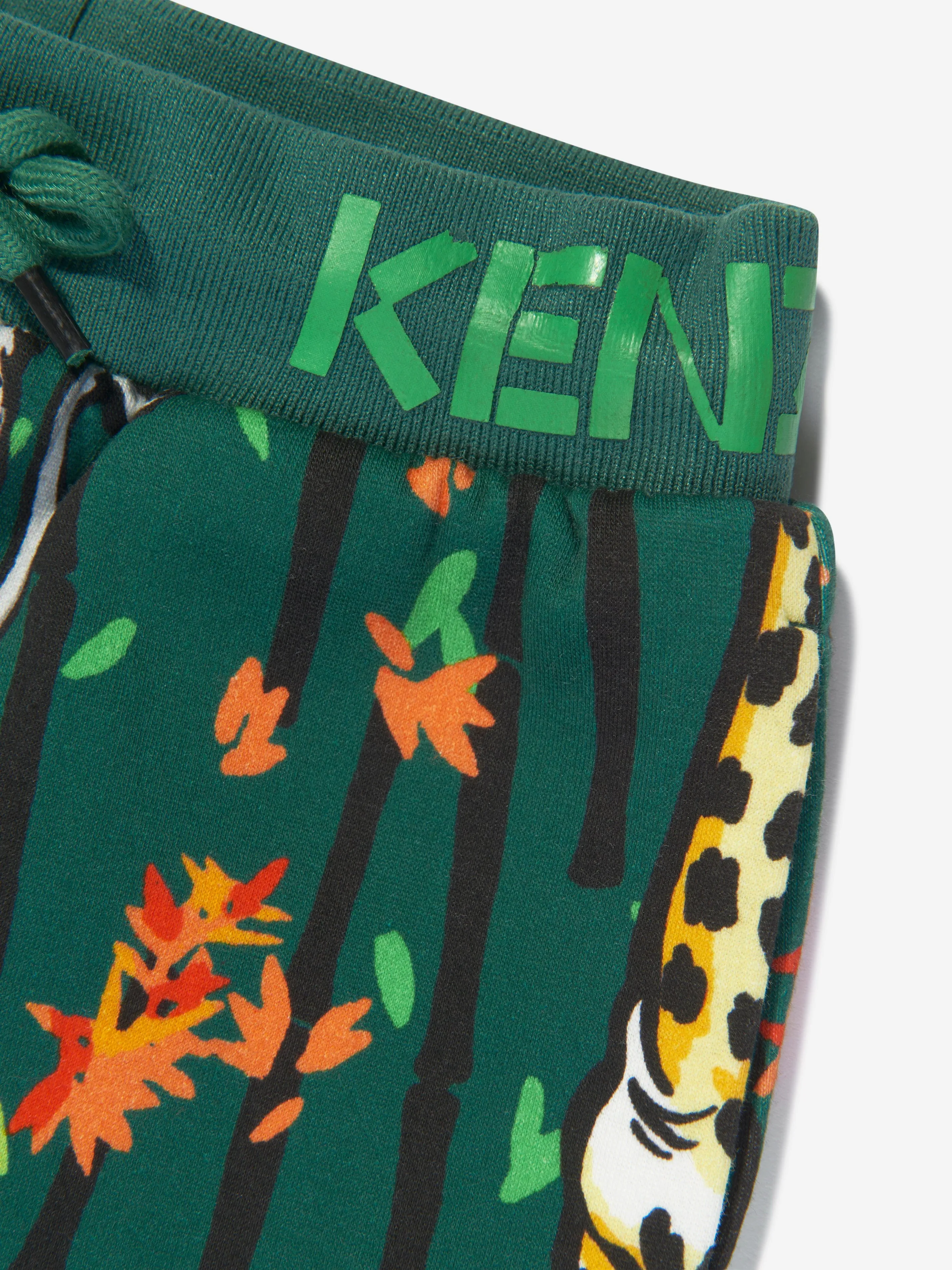 KENZO Baby Boys Jungle Joggers in Green