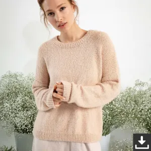 Klassischer Pullover Strickanleitung - Lang Yarns (PDF)